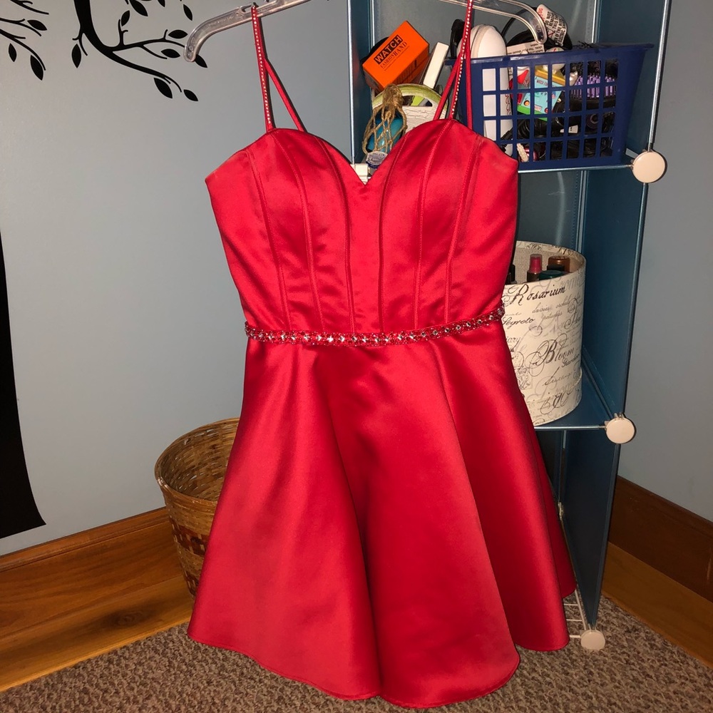 Red Morilee Homecoming Dress
